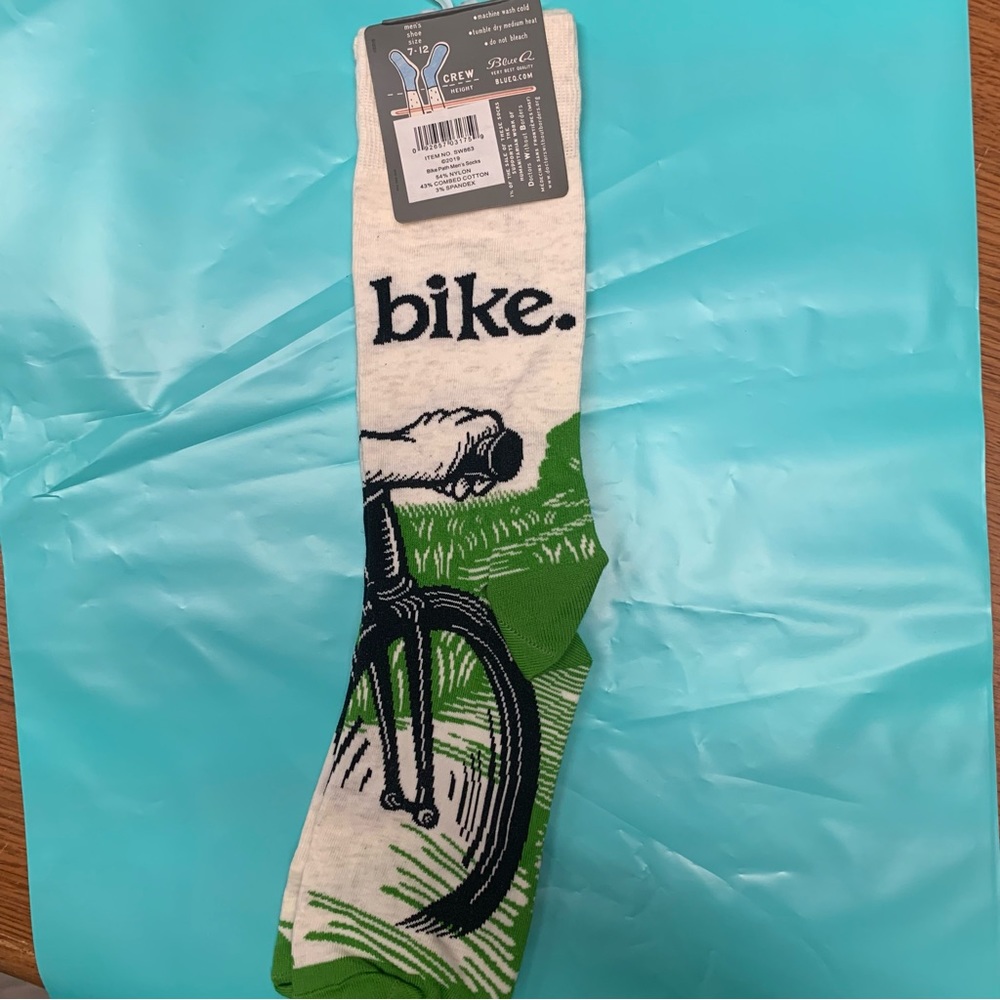 Blue Q socks Bike 🚴 🚲 🏍️